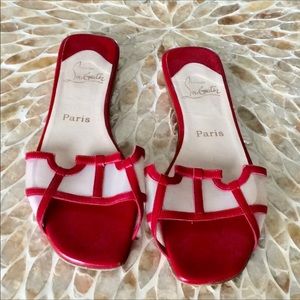 AUTHENTIC CHRISTIAN LOUBOUTIN SLIDES